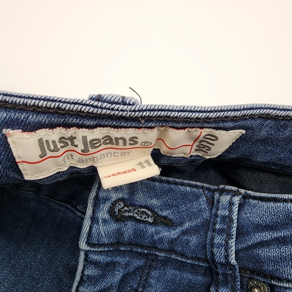 Womens 11 Just Jeans Fit Enhancer Blue Straight Leg Jeans - Picture 2 of 16